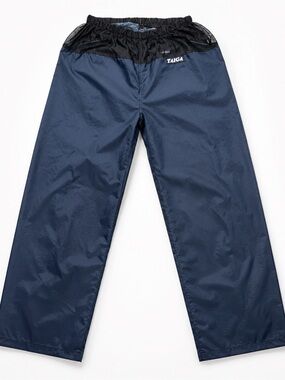 Vintage Taiga Made in Canada Waterproof Rain Pants Ripstop Shell Pants Navy Blue